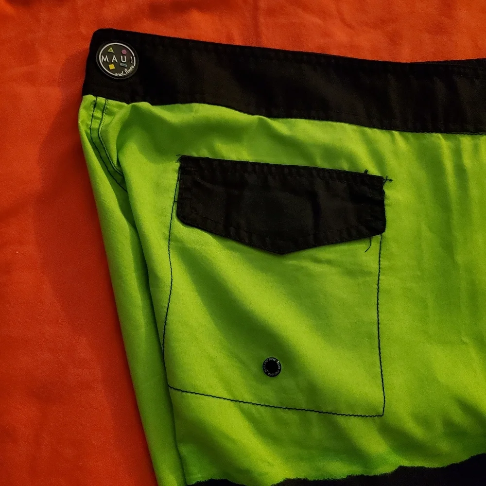 Maui & Sons Men's Swim Trunks Beach Surf Shorts Hawaiian Board Shorts 36” Waist